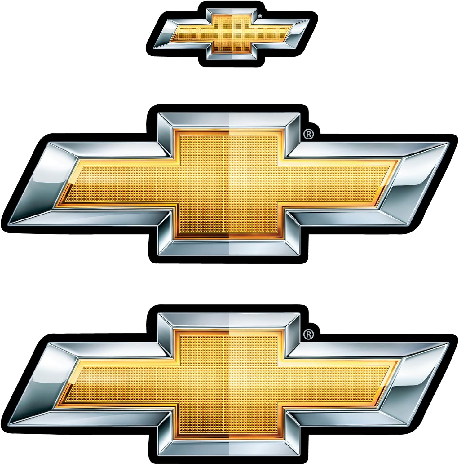 Chroma Graphics Chevy Bowties Holo Stick Onz Decal
