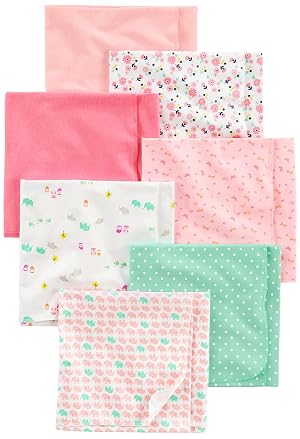 Simple Joys by Carters Unisex Babies Flannel Receiving Blankets Pack of 7