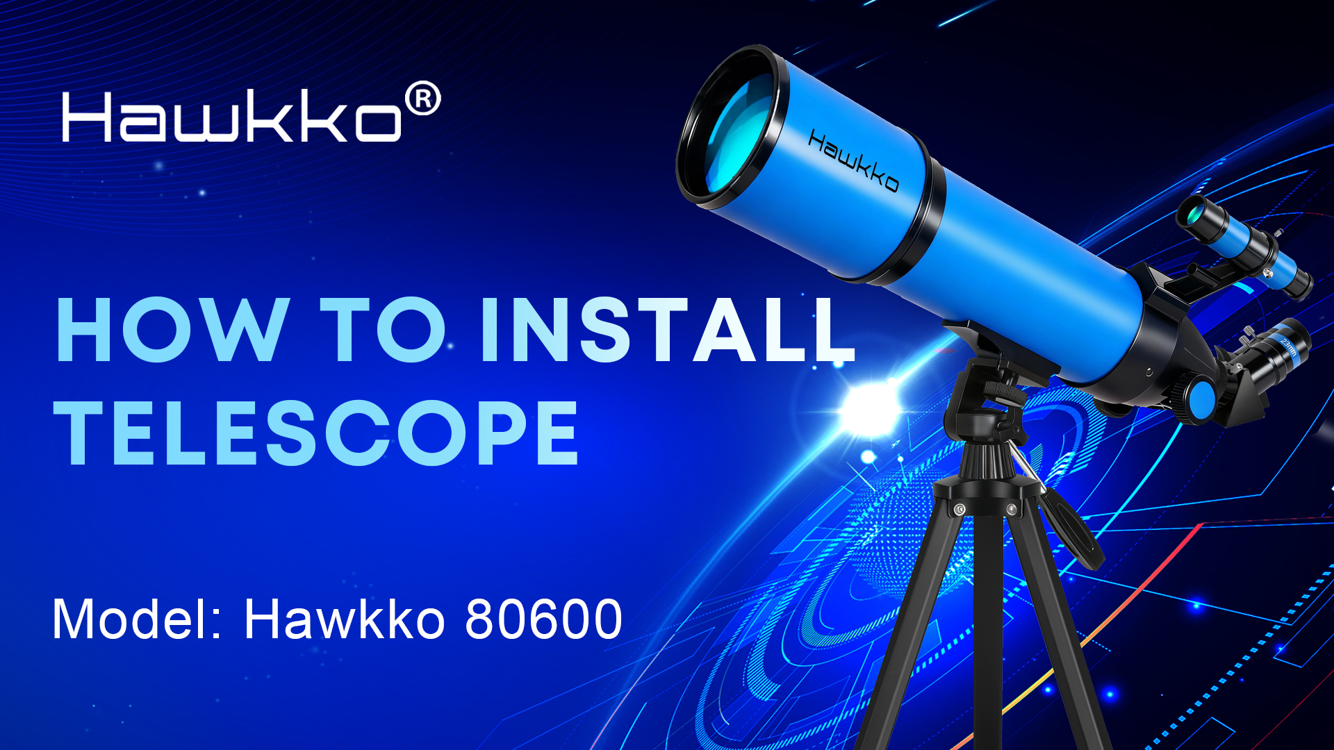 Hawkko Telescope for Adults, 80mm Aperture 600mm Telescopes for