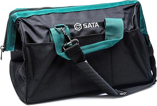 Miniatura 2 de SATA ST95182SC - Bolsa de herramientas portátil de 16 pulgadas con construcción impermeable y múltiples bolsillos interiores y exteriores