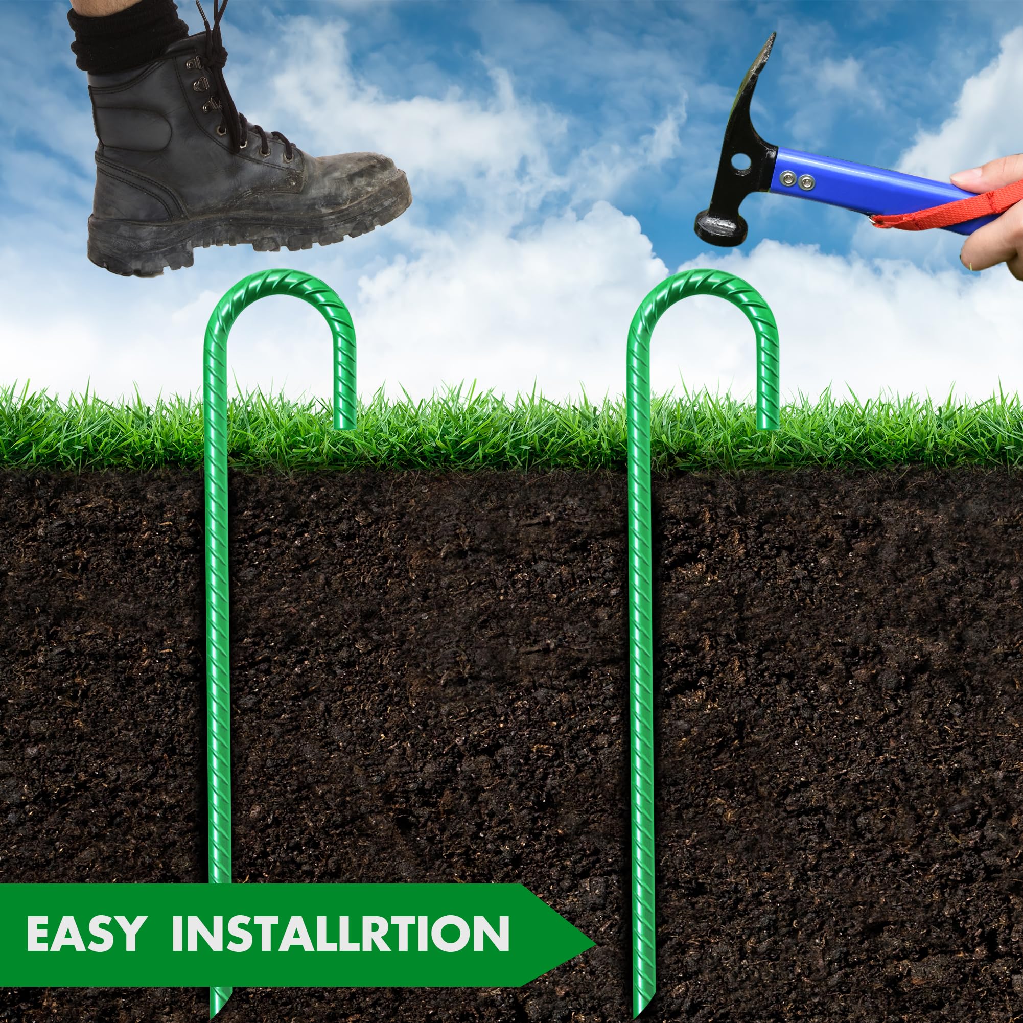 Eurmax USA Trampolines Stakes Heavy Duty Ground Stakes