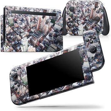 Design Skinz - Compatible with Nintendo DSi XL - Skin Decal Protective Scratch-Resistant Removable Vinyl Wrap Cover - Vintage Aerial Cityscape