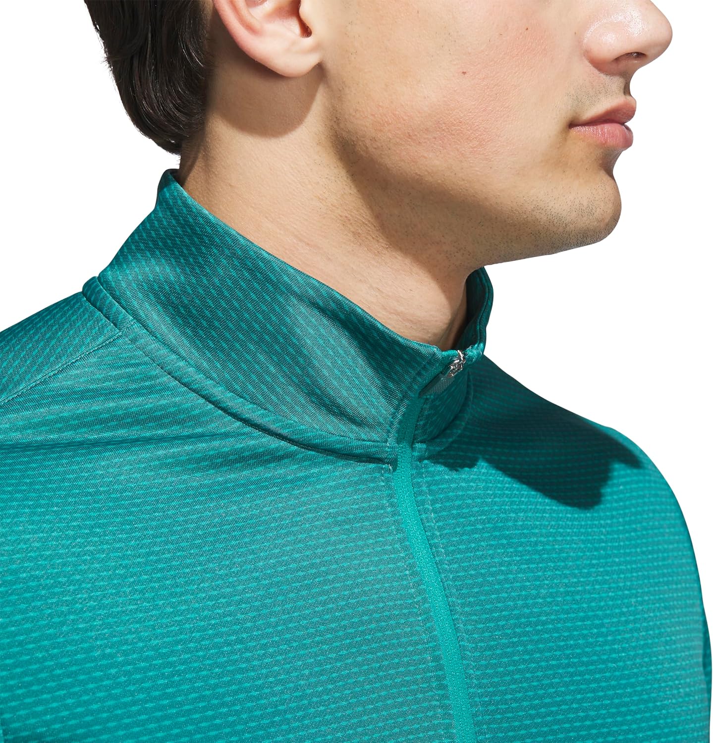 Adidas Mens Performance Printed Quarter-Zip Pullover - Image 4