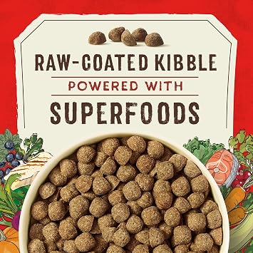 Stella & Chewy's SuperBlends Raw Coated Wholesome Grains Wild-Caught Whitefish & Salmon Recipe with Superfoods, 21 lb. Bag