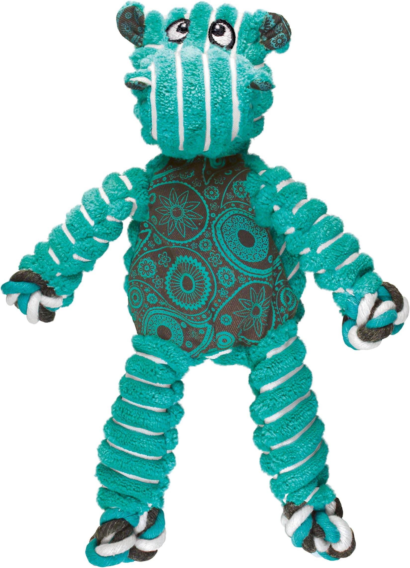 Floppy Knots Hippo - Internal Knotted Ropes and Minimal Stuffing for Less Mess - For Medium/Large Dogs