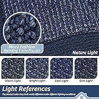 Vista 6 de BEQHAUSE Tapete para puerta interior de 20" x 32", Tapetes atrapa suciedad antideslizantes para entrada lavables, Tapete de bienvenida resistente a