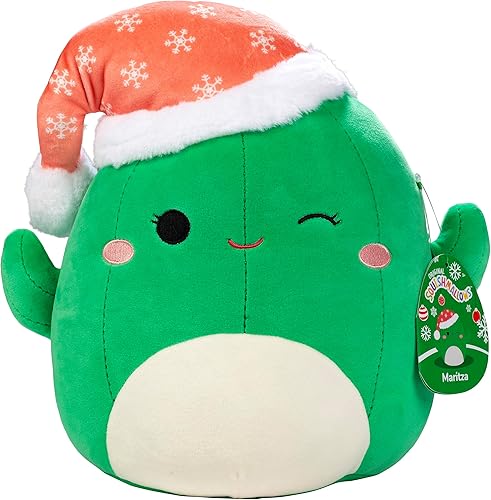 Squishmallows Maritza el cactus de 10 pulgadas, peluche oficial de Kellytoy de Navidad, juguete coleccionable suave y esponjoso, añádelo a tu Squishmallows Maritza el cactus de 10 pulgadas, peluche oficial de Kellytoy de Navidad, juguete coleccionable suave y esponjoso, añádelo a tu