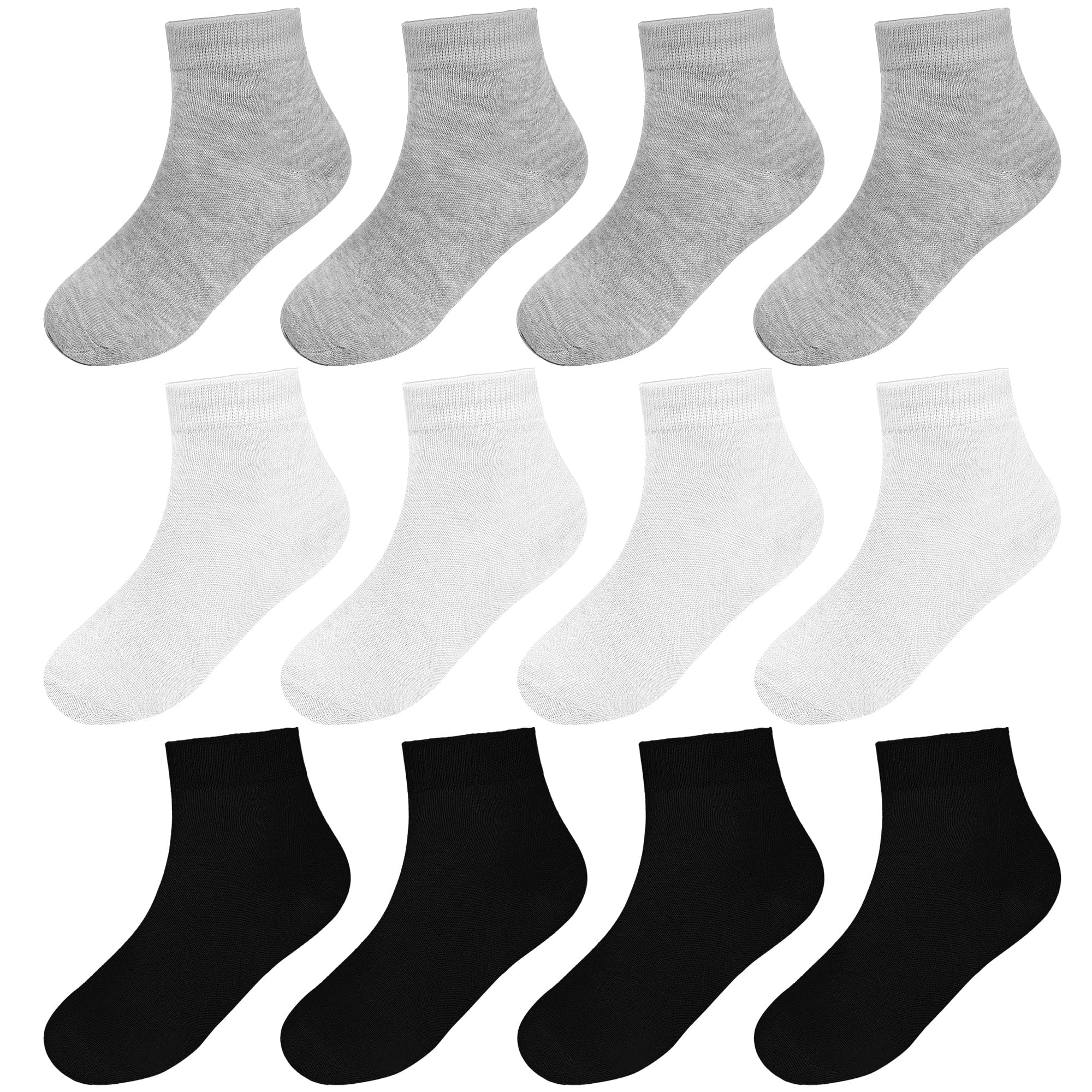 Falari 12 Pairs Boy Toddler Kids Cotton Socks