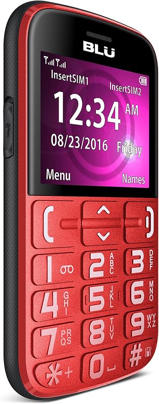 Joy - 2.4", Factory Unlocked Phone - Red