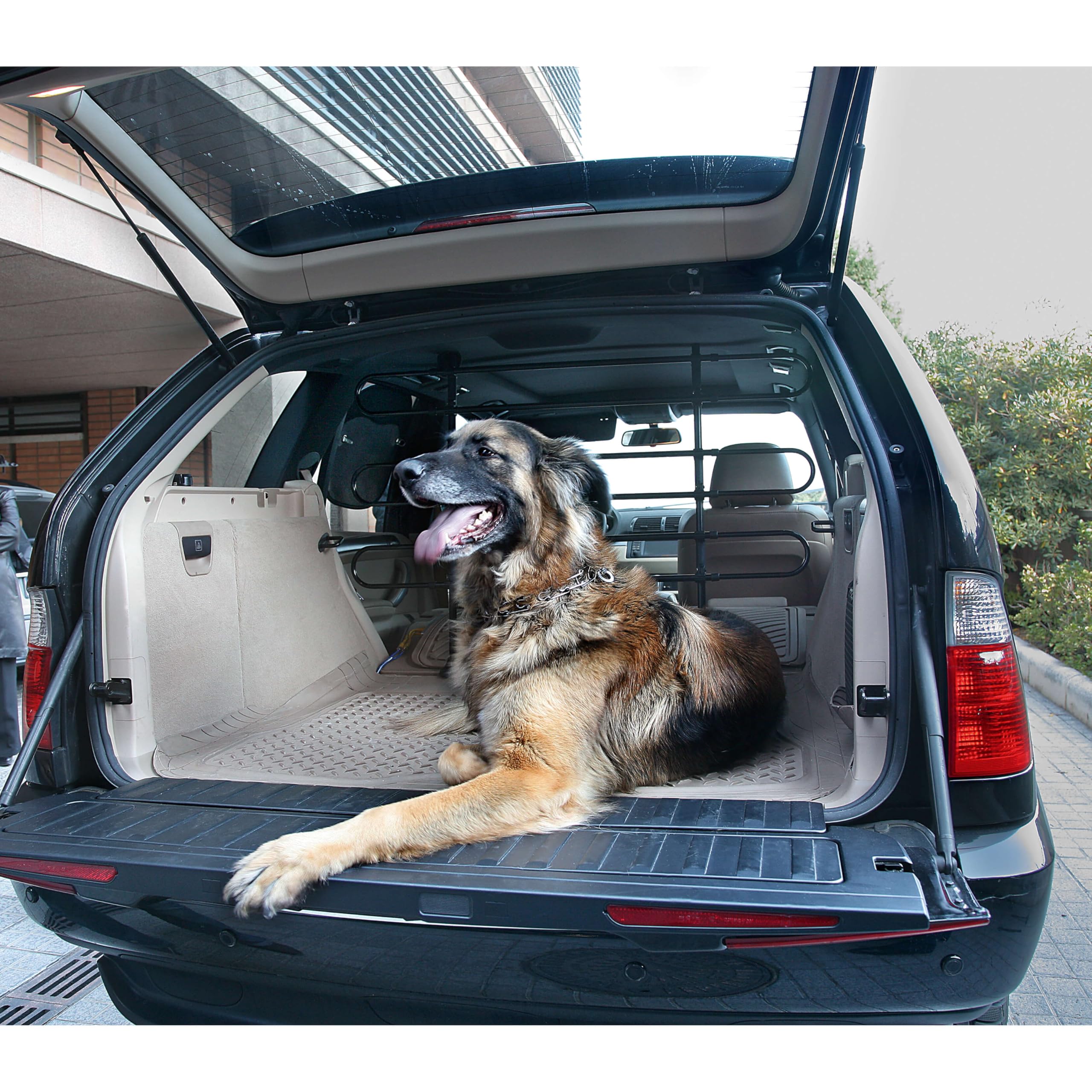 S SUMEX Separador Metálico De Perros Tamaño Min: 84 x 84 cm Max: 144 x 131 cm Mayor Seguridad para tu Mascota y Pasajeros Tamaño Ajustable