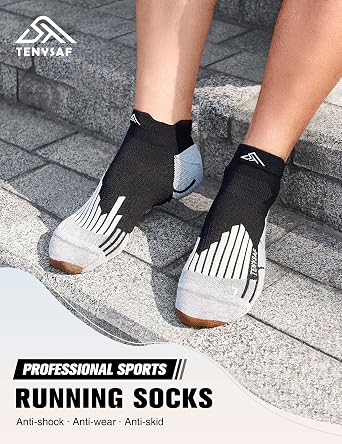 Compression Low-Cut Running Socks: 2-zone Target Support for Muscle