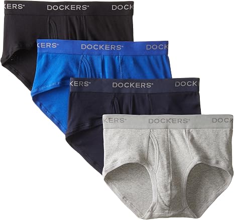 Dockers Men's 4-Pack Cotton Brief at Amazon Men's Clothing store