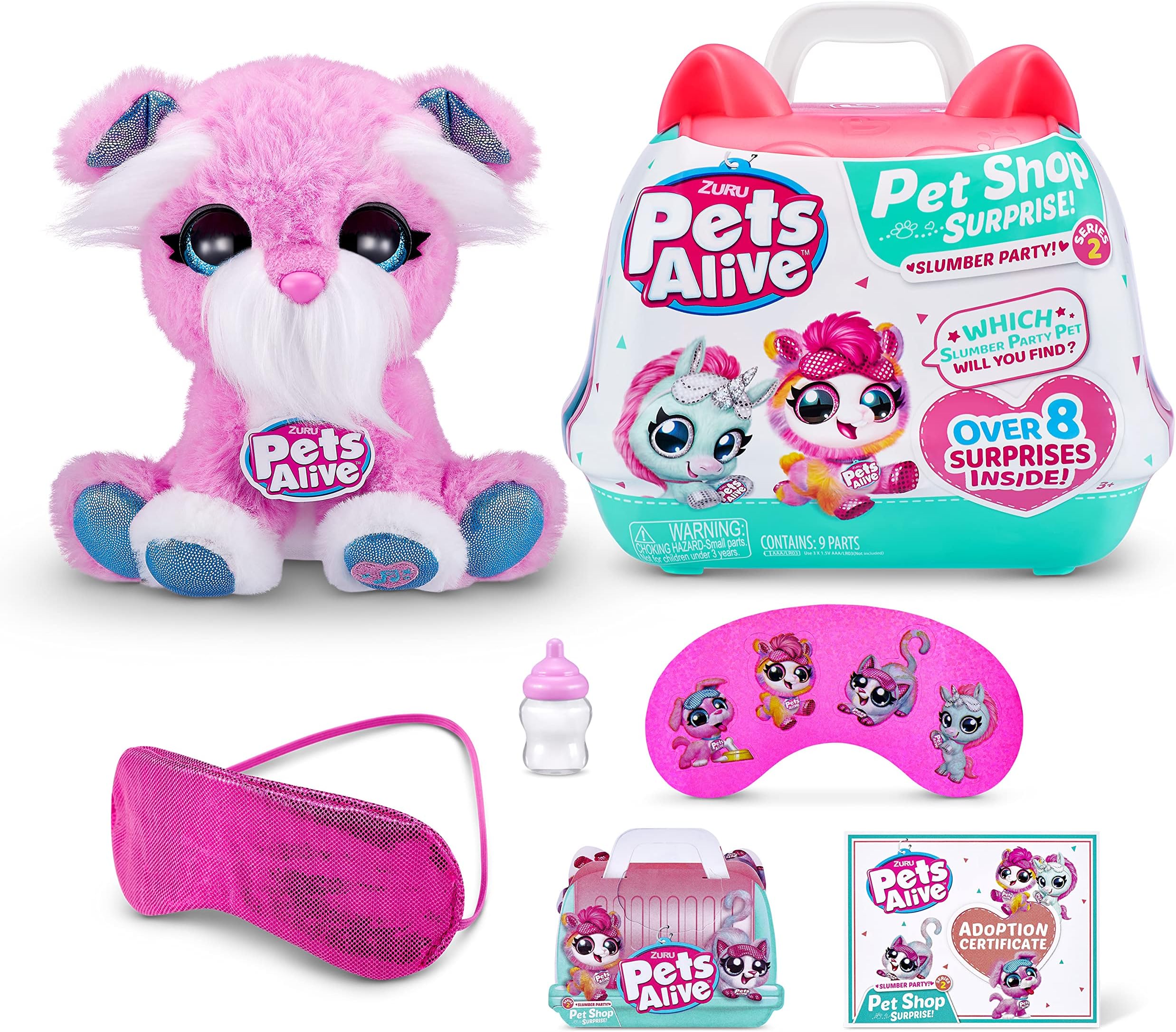 Pets Alive Pet Shop Surprise Toys by ZURU - Interactive Toys with Electronic 'Speak & Repeat', Animal Playset Puppy Gifts for Girls and Kids (Series 2)
