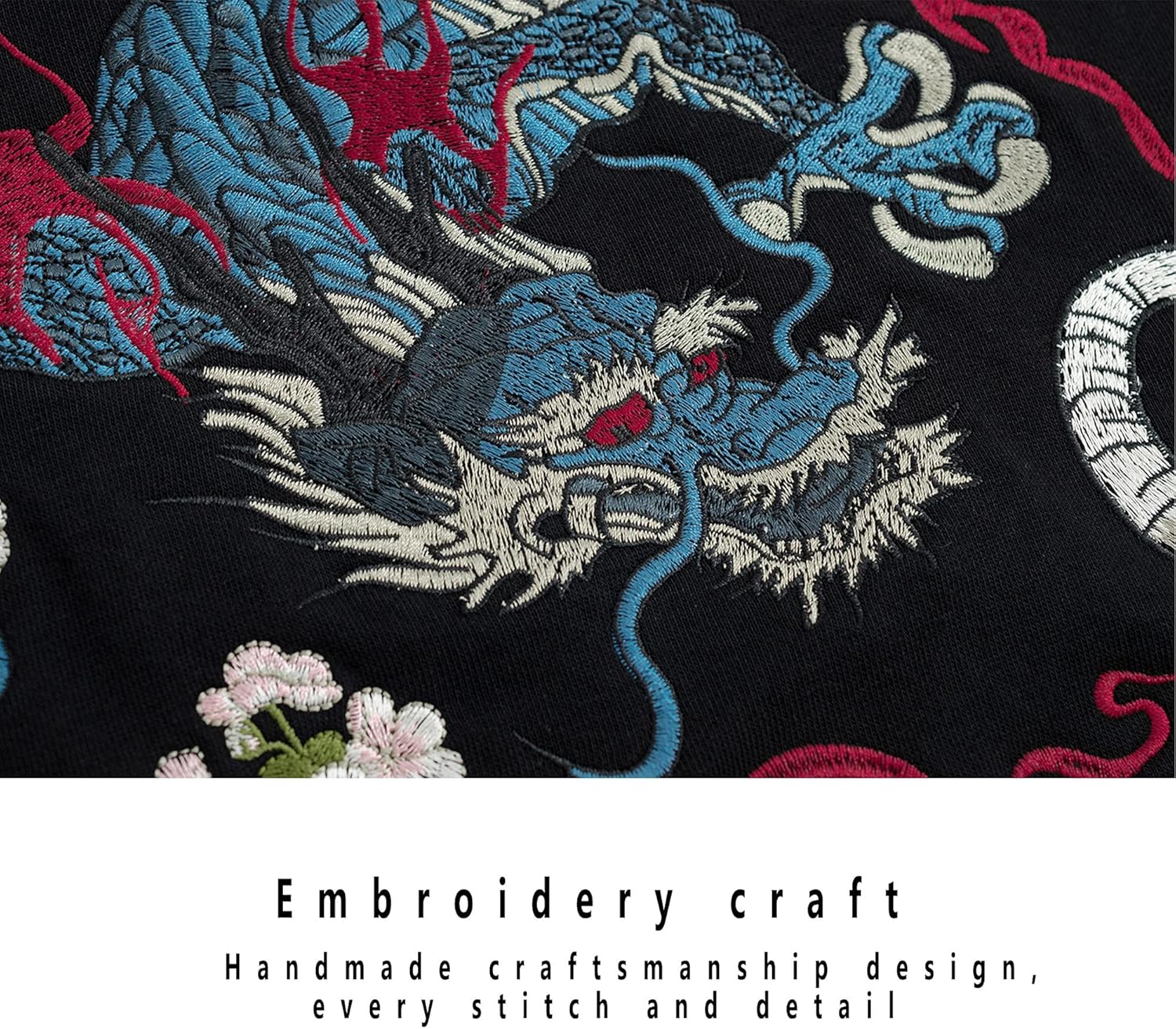 XYXIONGMAO Embroiderd Streetwear Dragon Tiger Fight Hoodies Men Japanese Black Hip Hop Graphic Hoodie Techwear Sweatshirt - Image 7