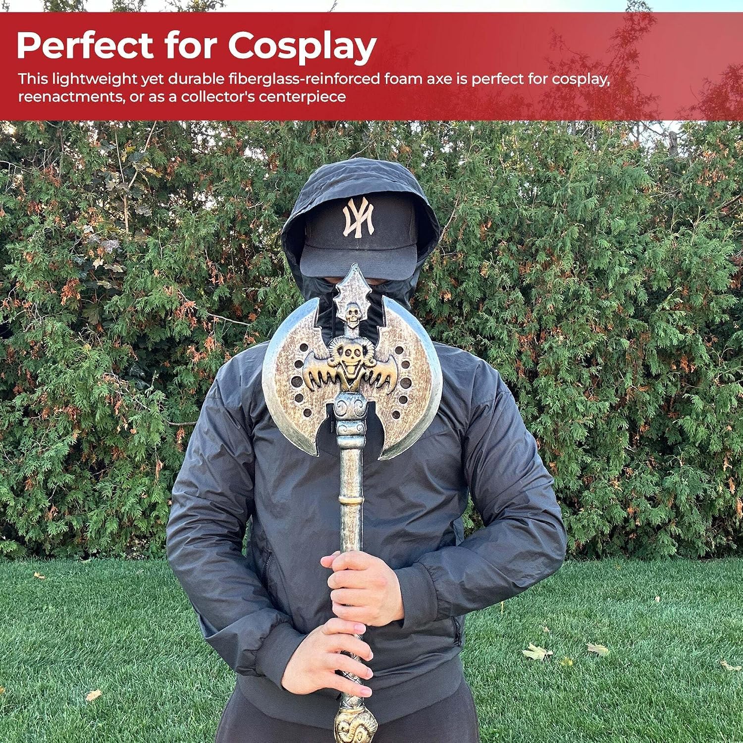 Wow Orc Double-Headed Foam Battle Axe