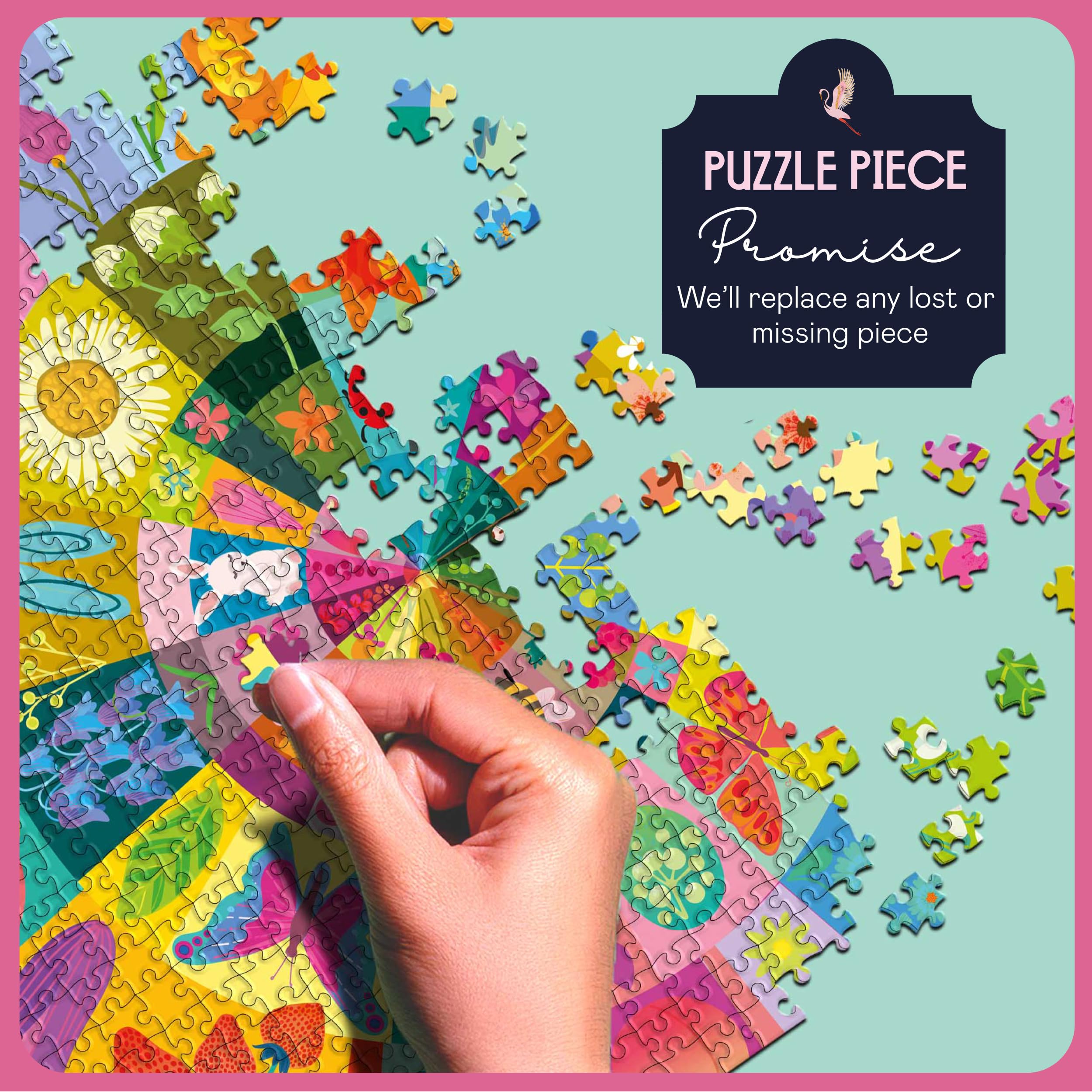 Elena Essex 1000 sztuk puzzli dla dorosłych - koło sprężynowe, puzzle dla dorosłych 1000, dla dorosłych, 1000 sztuk, fajne wiosenne letnie puzzle kwiatowe, rozmiar 70 x 50 cm