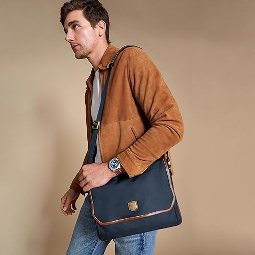 Miniatura 9 de Fossil Bolso mensajero de cuero o tela para hombre