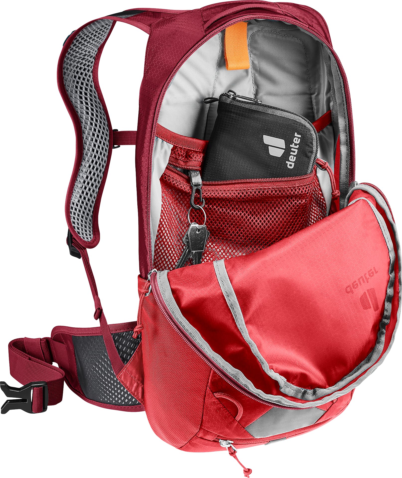 Deuter Race 8 Plecak rowerowy Unisex dla dorosłych, Cherry-masala, 8 L, Minimalistyczny