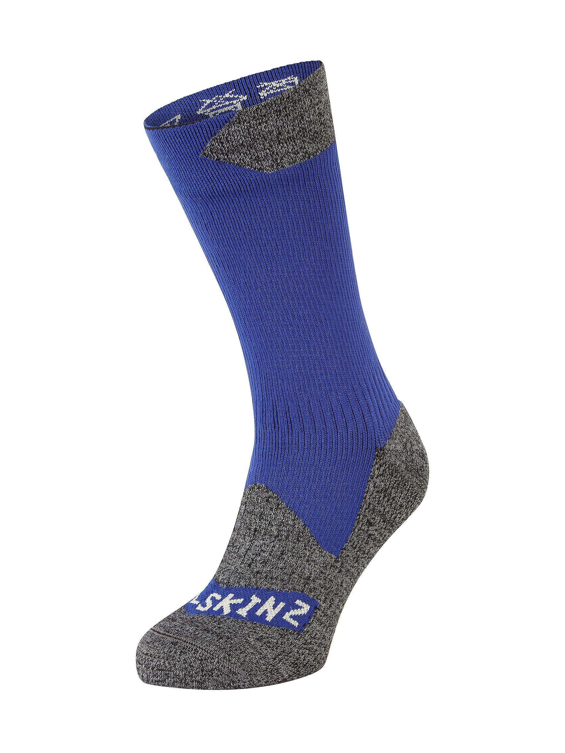 SEALSKINZ | Raynham | Unisex Waterproof All Weather Mid Length Sock | Running, Trekking, Camping & Everyday Use | Merino Wool Lining | 4-Way-Stretch