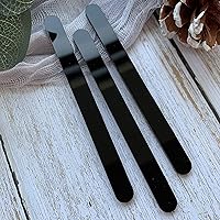 Vista 3 de 20 palitos acrílicos para helado de helado y manzana, color negro