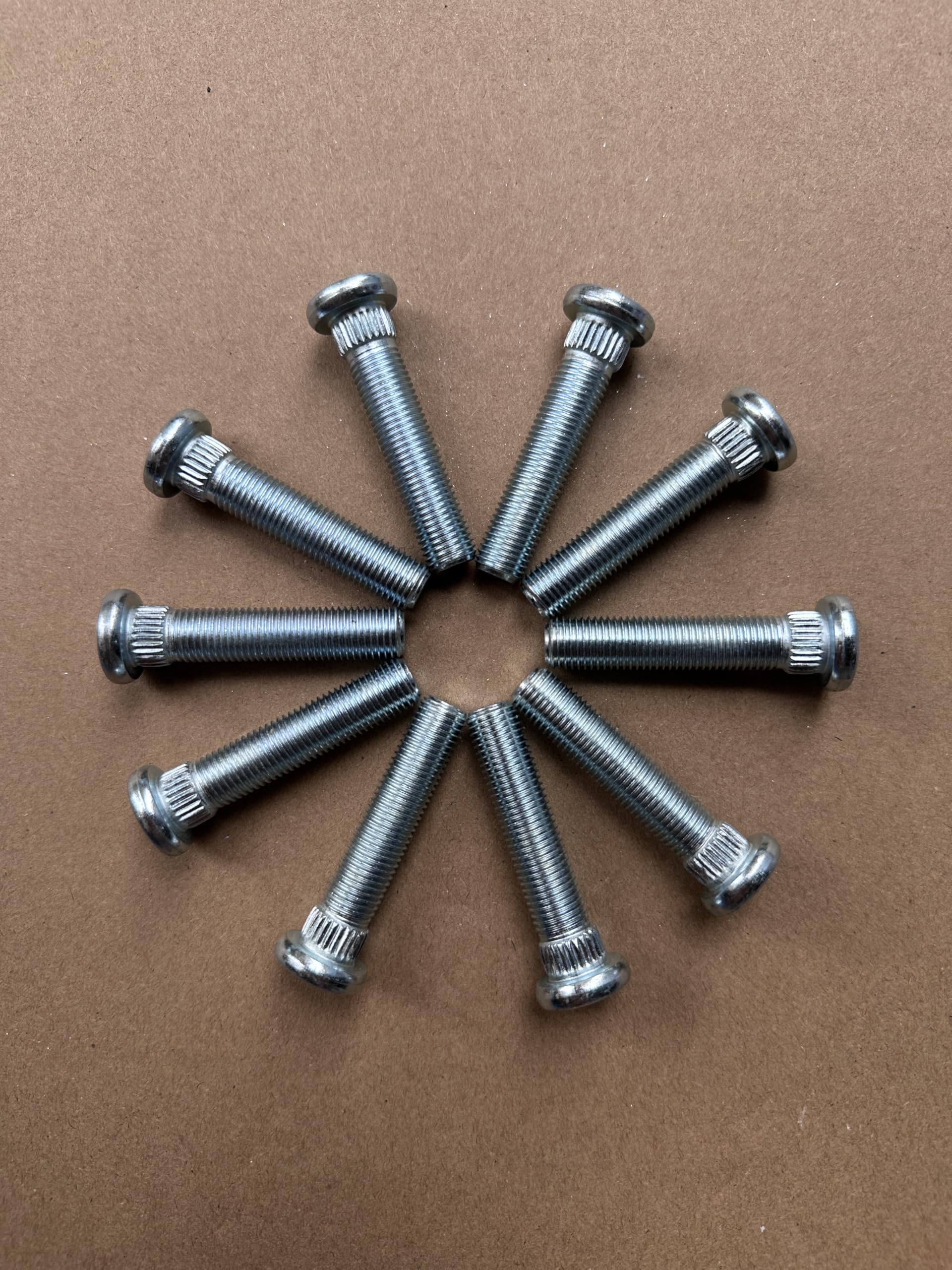 Radbolzen, 1,6 cm länger als herkömmliche Radbolzen, 7/16-20-Gewinde, OEM-Qualität, verlängert, extra lang, Ersatz für Chevrolet, Dodge, Pontiac, Oldsmobile, Buick, 10 Stück
