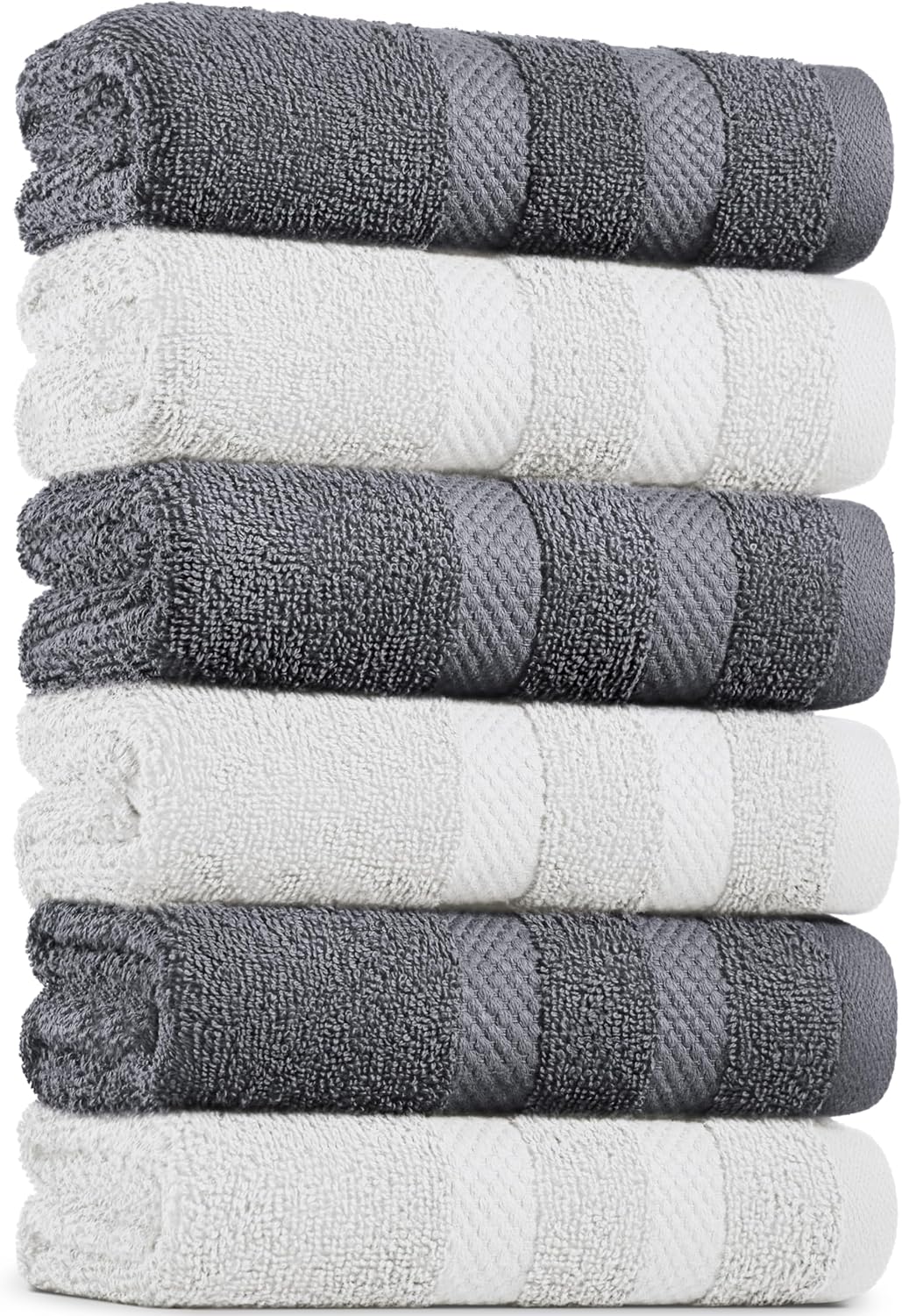 BELADOR Hand Towels 6Pack Premium Soft Cotton Hand