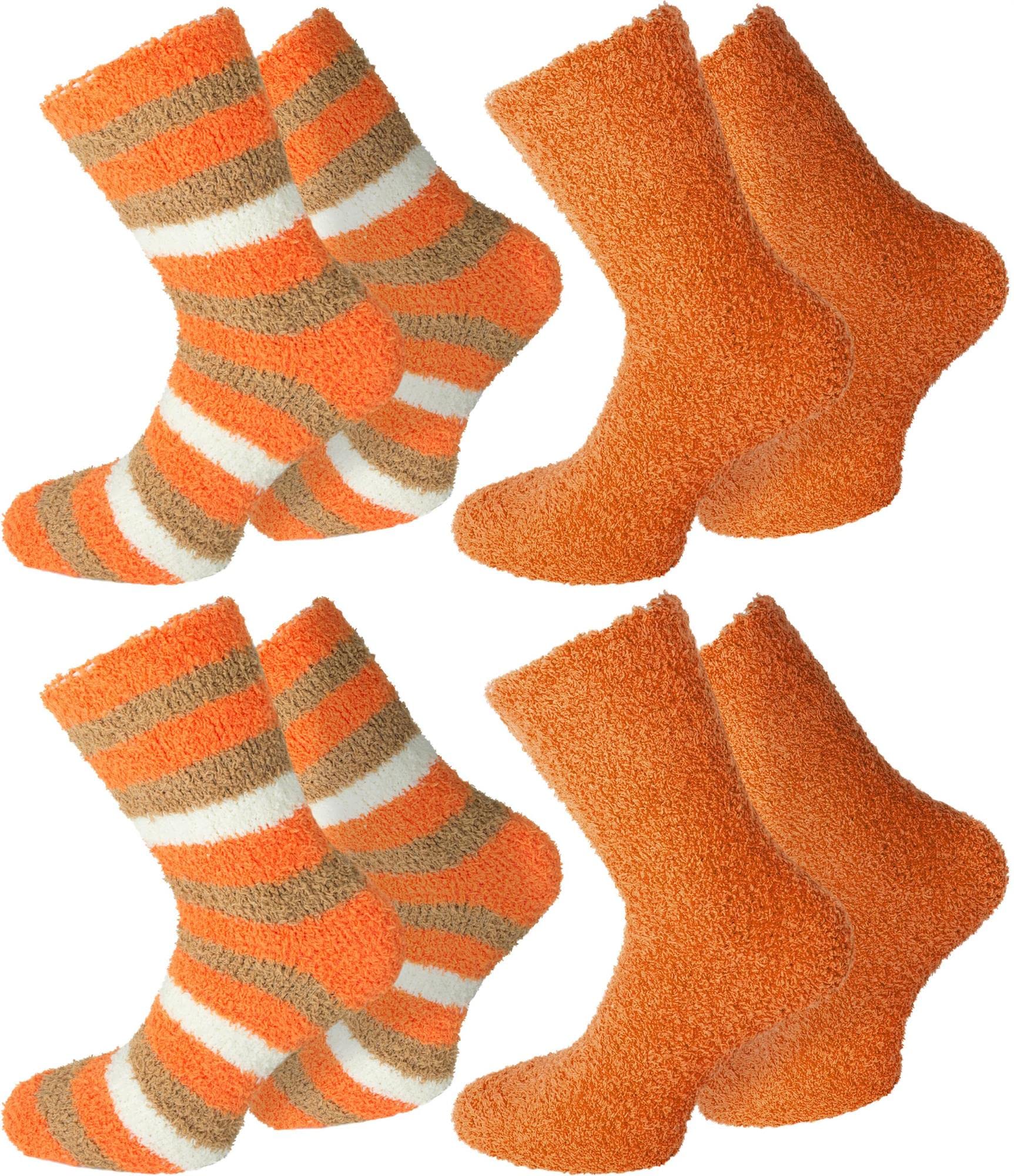 normani 4 Paar Flauschig weiche Kuschelsocken