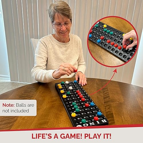 Miniatura 27 de MR CHIPS Jaula de bingo de acero profesional de 11 pulgadas solamente – Se adapta a bolas de bingo de 7/8 pulgadas