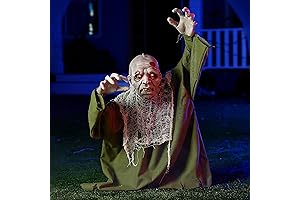 JOYIN Animated Zombie Groundbreaker Prop with Light-Up Eyes