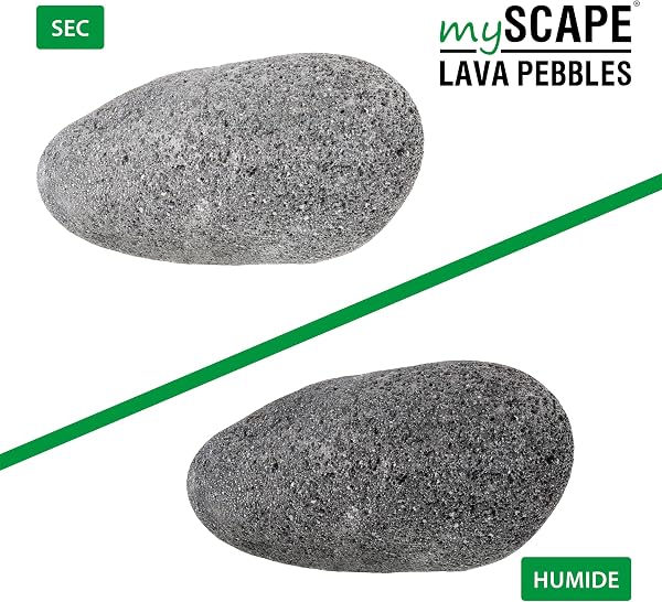 ARKA mySCAPE-Lava Pebbles - pour aquascaping spectaculaire dans Aquariums d'eau Douce, supportent la Filtration Naturelle et créativité - 2