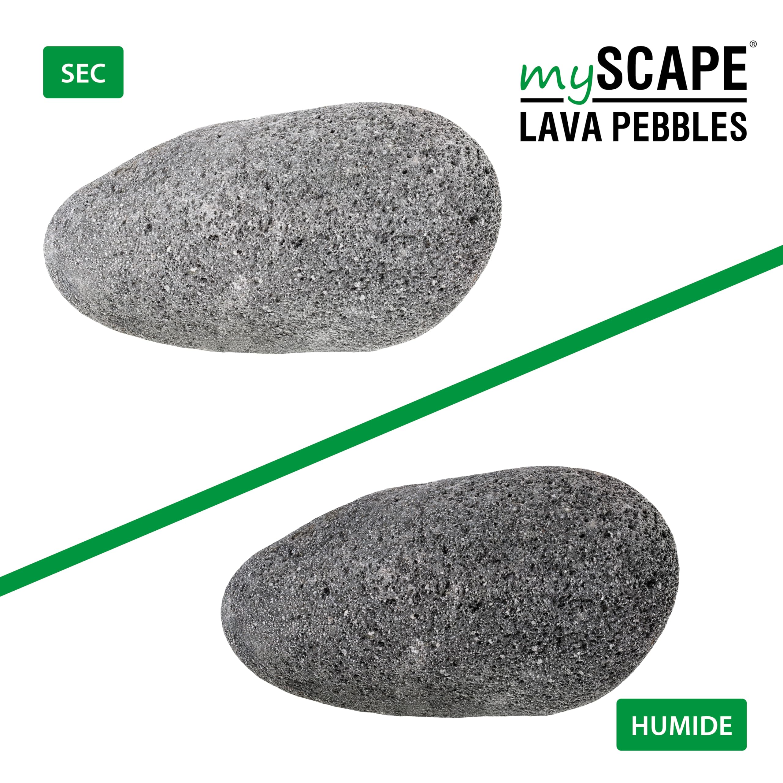 ARKA mySCAPE-Lava Pebbles - pour aquascaping spectaculaire dans Aquariums d'eau Douce, supportent la Filtration Naturelle et créativité - 3
