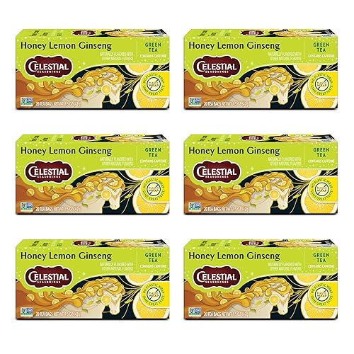 Vista 21 de Celestial Seasonings Té verde antioxidante, contiene cafeína, 20 bolsas de té (paquete de 6)