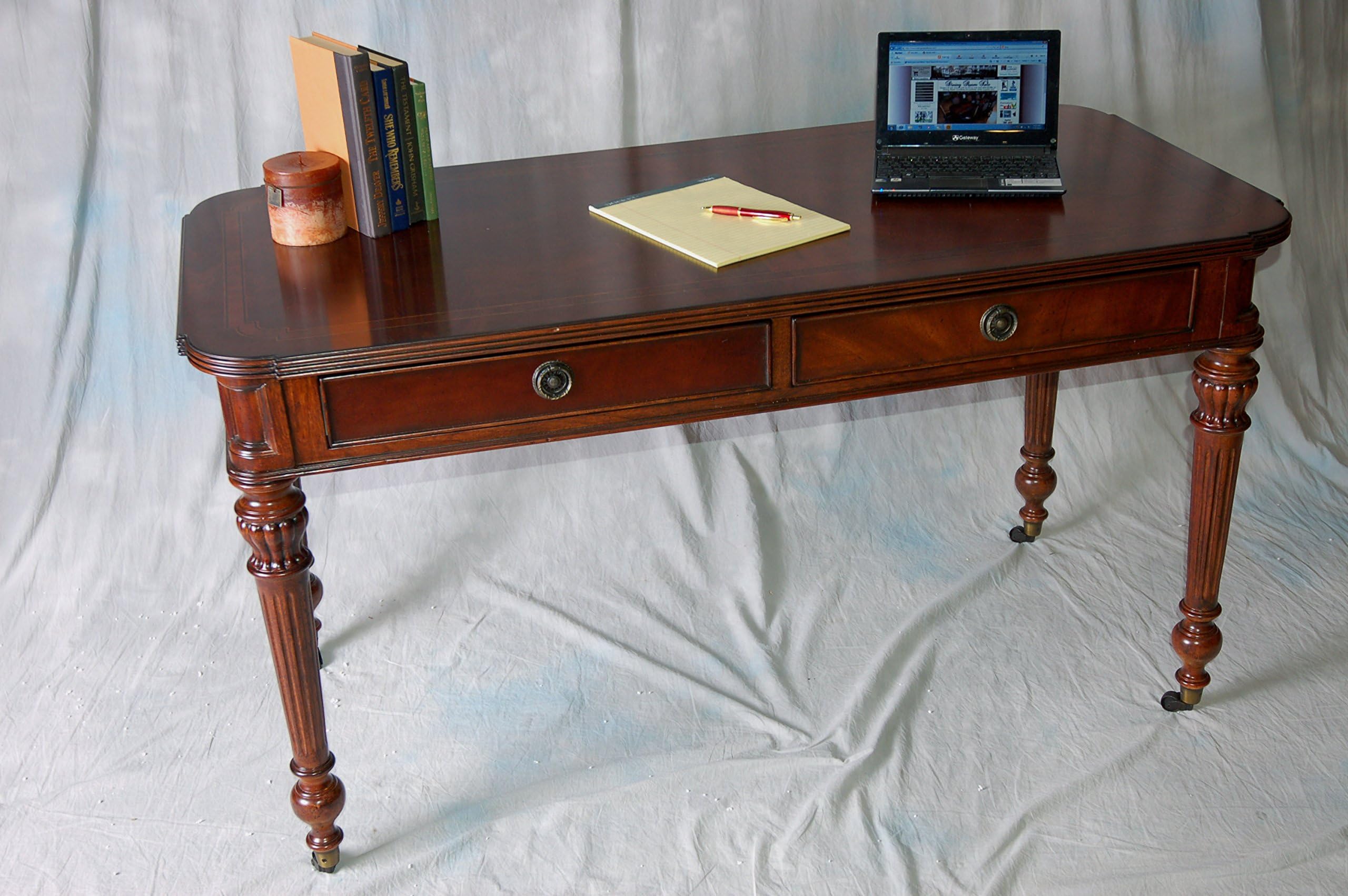 Heritage Mahogany Bureau Plat Writing Table