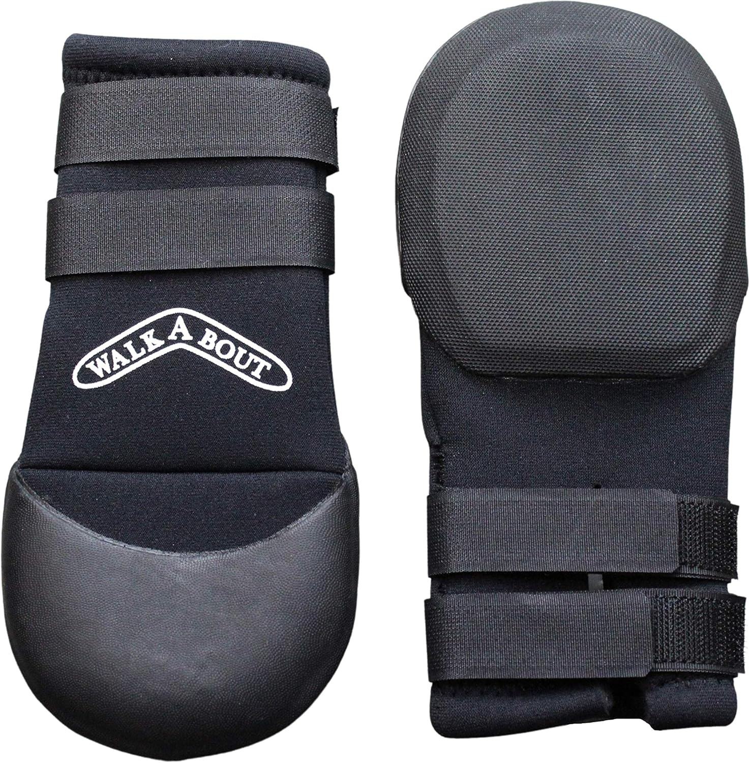 Walkaboots Durable Indoor/Outdoor Dog Booties for Instant Paw Protection Rugged Use Best 4PCS (Large 4'' Paw Width (2 Count))
