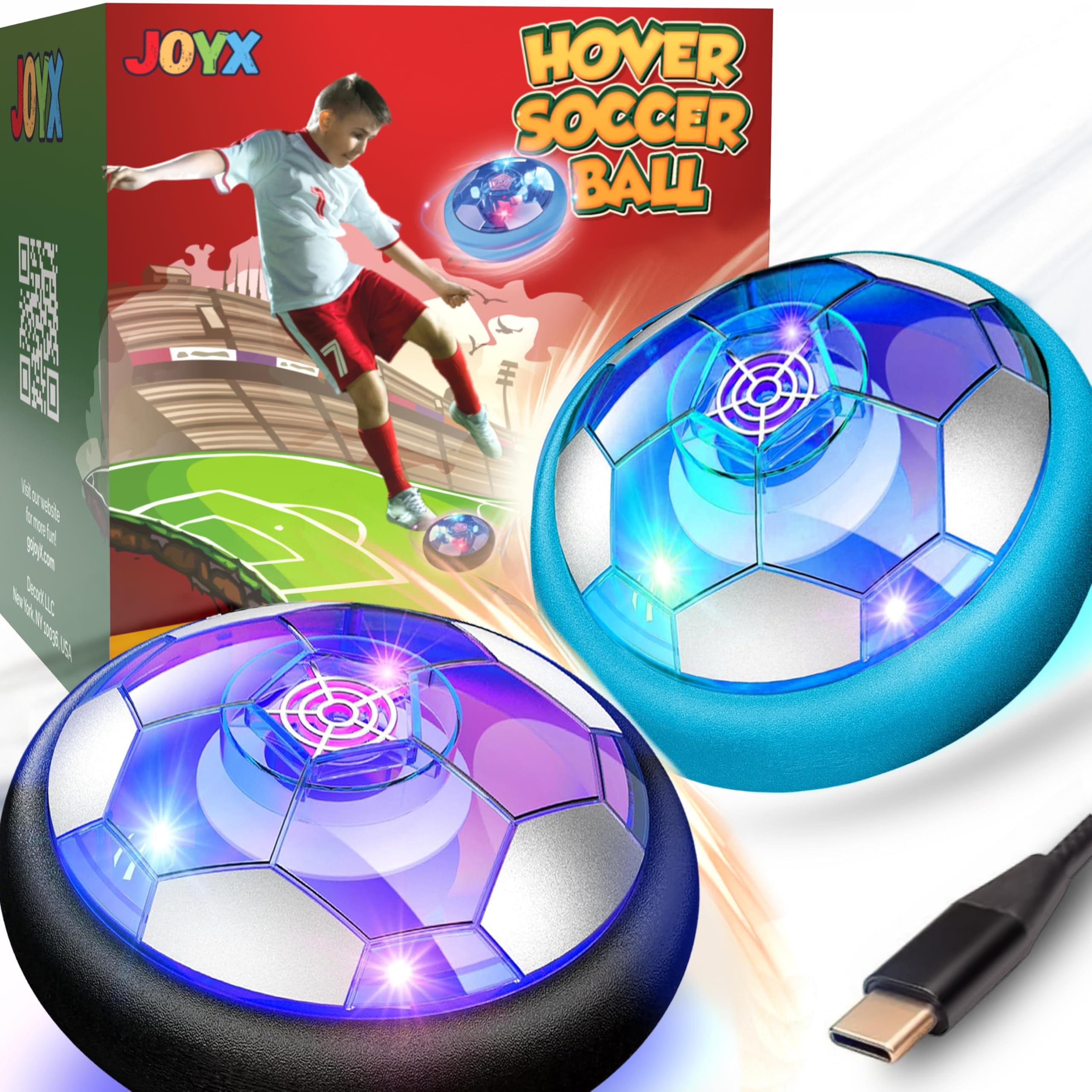 Amazon.com: JoyX Rechargeable Hover Soccer Ball Set for Kids (2