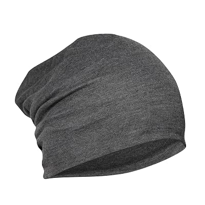 FabSeasons Charcoal Grey unisex-adult Cotton Slouchy Beanie and Skull Cap for Summer, Winter, Autumn & Spring Season, Ca
