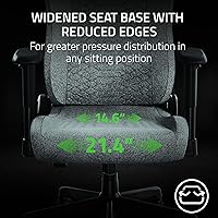 Vista 4 de Razer Iskur V2 X Ergonomic Gaming Chair: Built-in Lumbar Support - Widened Seat - High Density Foam Cushions - Adjustable 152 Degree Recline - 2D