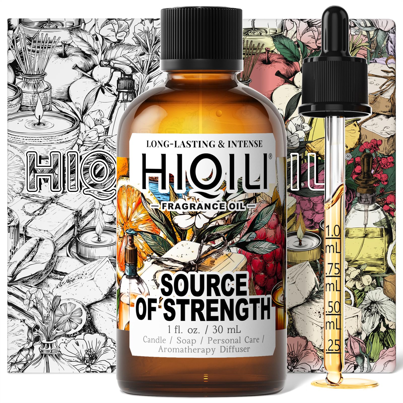 HIQILI Source of Strength Fragrance Oil for Diffuser, Candle &amp; Soap Making