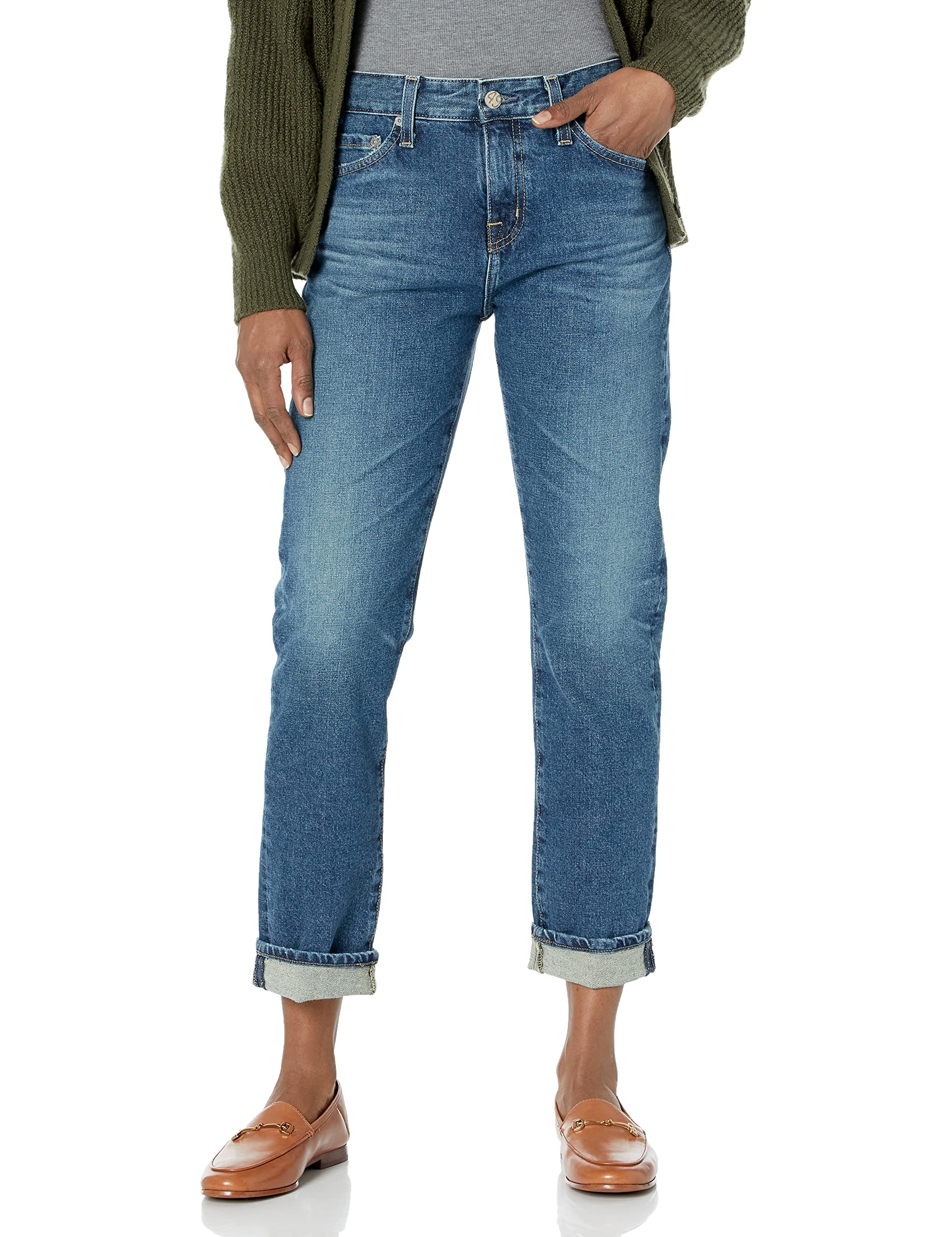 Photo 1 of AG Adriano Goldschmied Women's Ex-Boyfriend High Rise Slouchy Slim Jean, 14 Years Mentor, 25