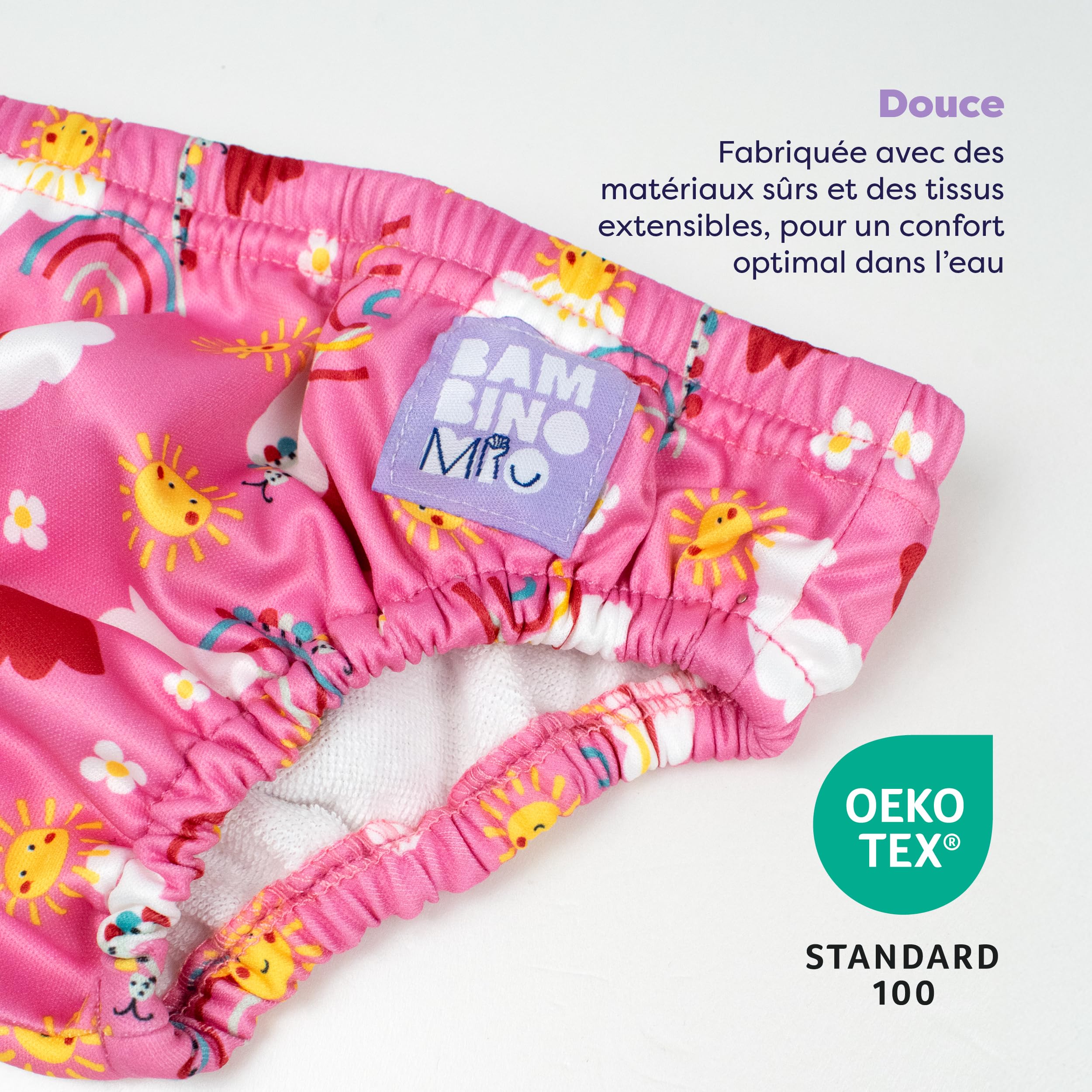 Bambino Mio, Couche de bain Lavable (2 à 3 ans - BONHEUR EN CIEL) pour Bébés et tout-petits, unisexe, pour Garçons et Filles