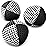 speevers Juggling Balls for Beginners and Professionals Set of 3, 14 Colors Available, 2 Layers of Net and Carry Case, Xballs Juggling Balls (Black - White, 3.9 oz)