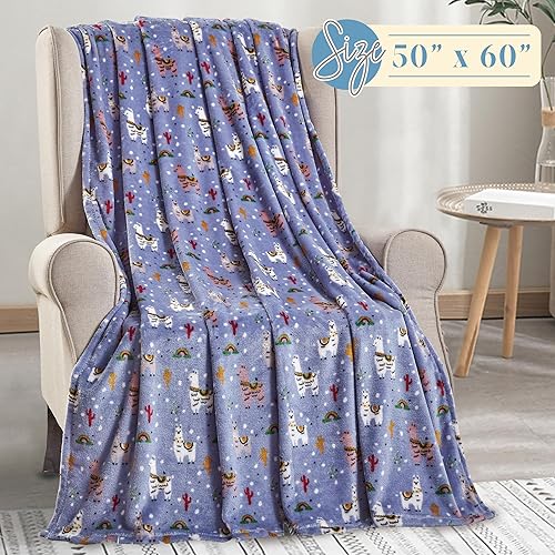 Miniatura 4 de Elegant Comfort Manta ligera estampada para todas las estaciones, ultra suave, acogedora y afelpada, manta decorativa, perfecta para descansar, 50 x
