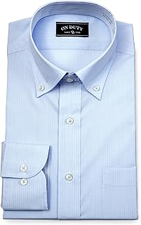 [スーツジャパン] 長袖 ドレスシャツ カッターシャツ 形態安定 ボタンダウン ワイドカラー 春夏秋冬 ビジネス クールビズ M L LL ビジネス カジュアル メンズ gid