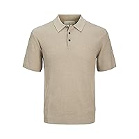 JACK & JONES Jprcccooper Knit Polo S SN, Greige