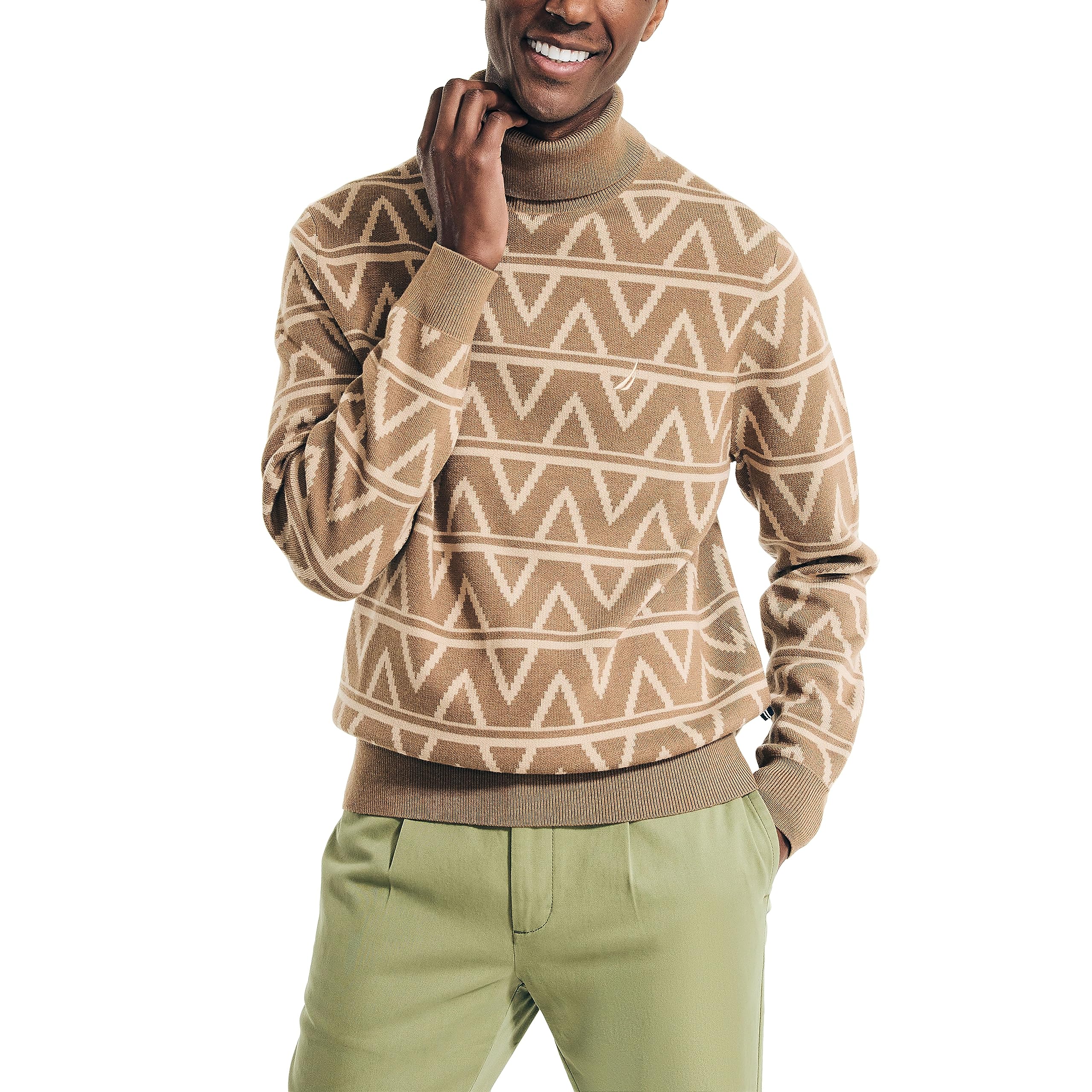 Nautica Suéter de cuello alto hecho de forma sostenible para hombre