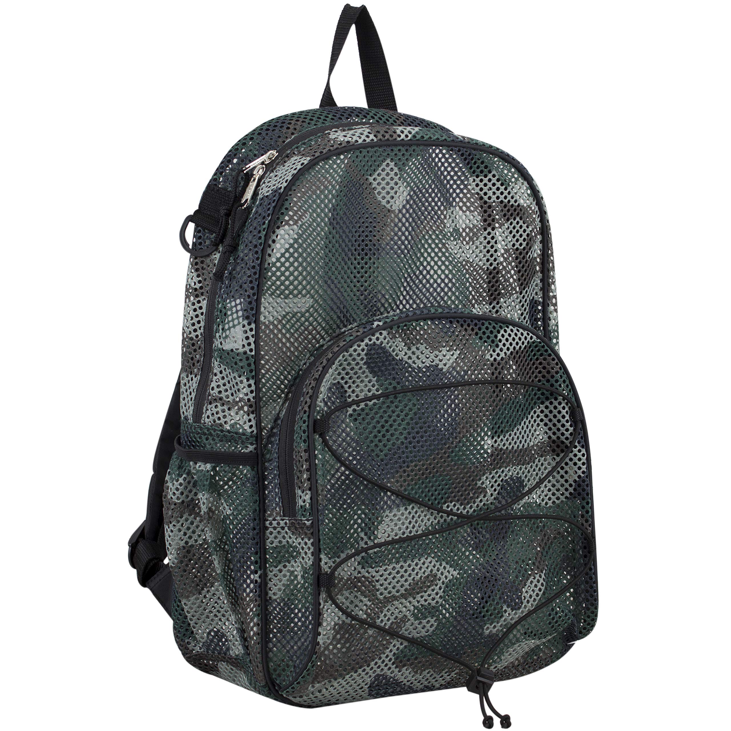 EASTSPORTMesh Bungee Backpack With Padded Shoulder Straps