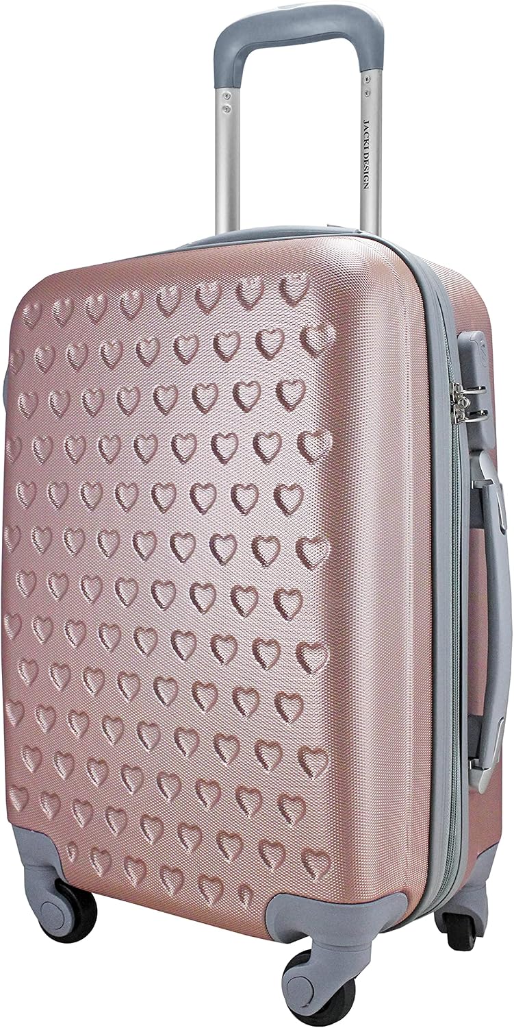 Mala de Viagem Love Jacki Design Viagem Rose | Bolsa de Bordo 10 KG Aprovada Mala de Viagem Love Jacki Design Viagem Rose | Bolsa de Bordo 10 KG Aprovada