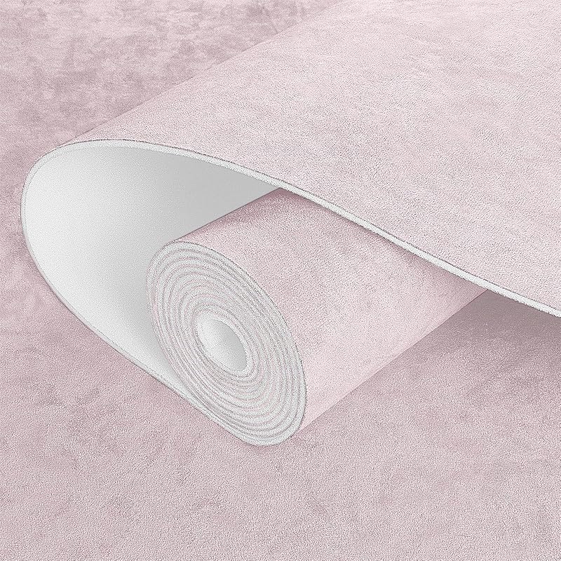 Tecido de camurça para forro de teto automotivo FOVDIKUY rosa com espuma de 3 mm – 137,16 x 152,4 cm