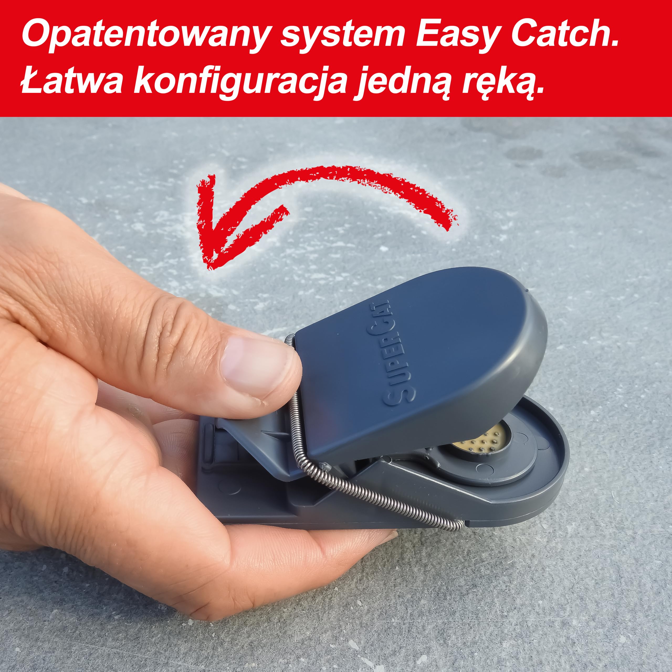 SWISSINNO Pułapka na Myszy SuperCat - Wielokrotnego użytku z przynętą z masłem orzechowym - Łapie i zabija natychmiast - Wewnątrz i na zewnątrz - 2 Pułapki