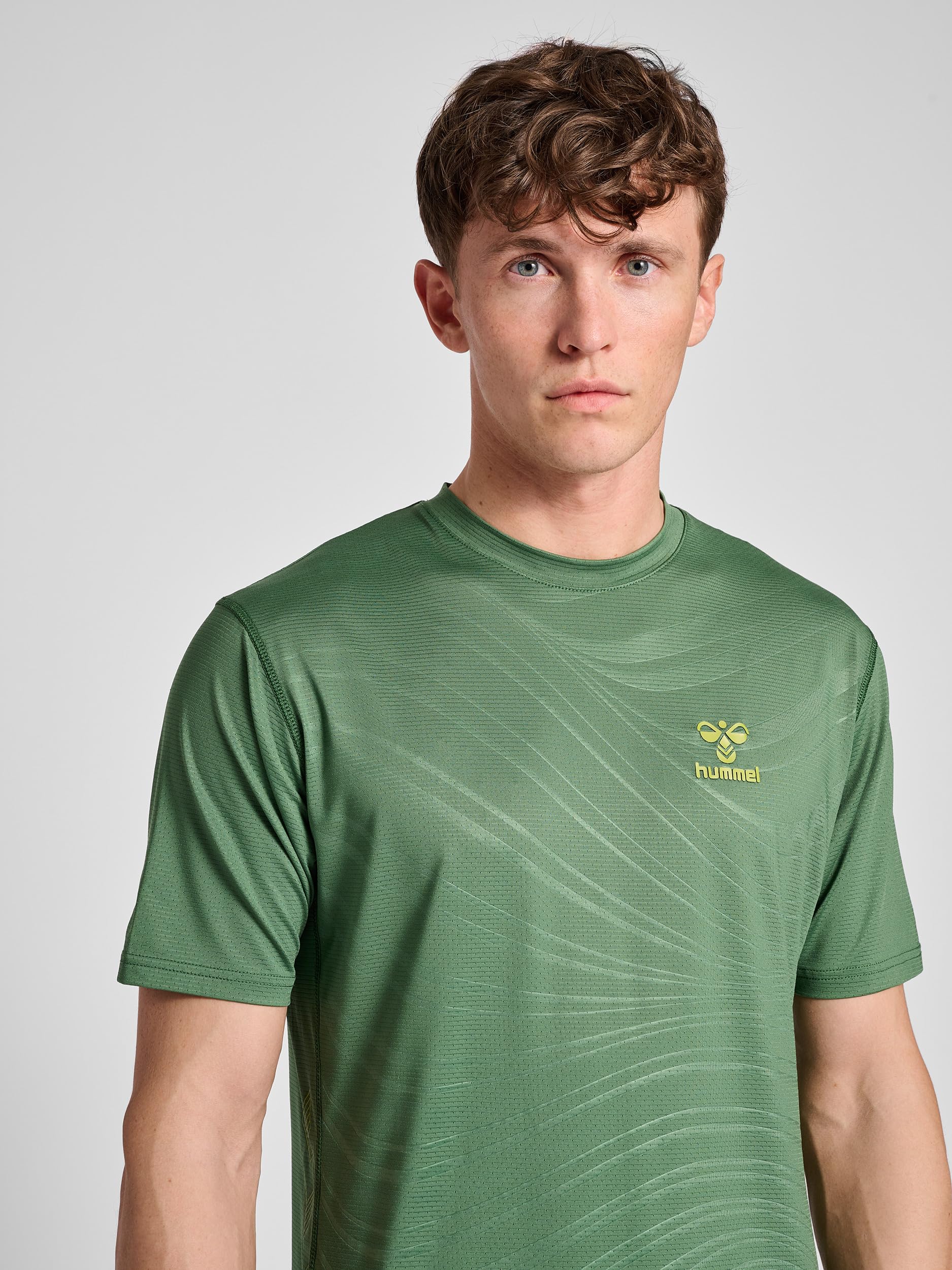 hummel Hmlongrid Poly Tee S/S Maglietta Uomo